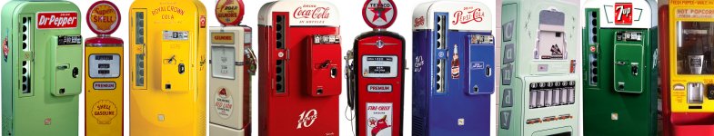 vintage soda machines